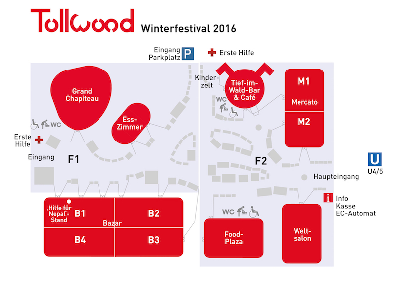 Tollwood Winterfestival 2016 Gelaendeplan